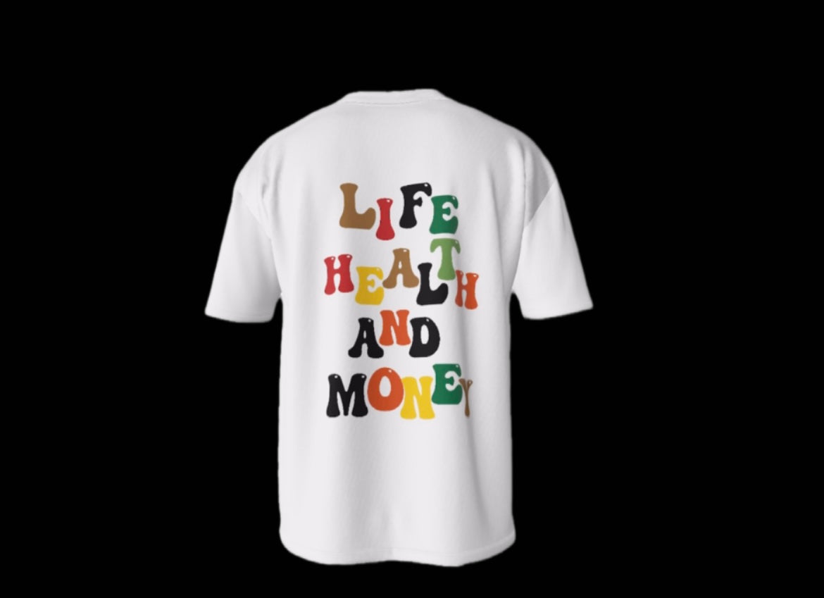 Life, heald and money white